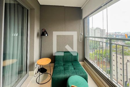 Studio à venda com 27m², 1 quarto e sem vagaVaranda