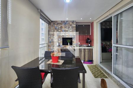 Varanda gourmet de apartamento à venda com 2 quartos, 83m² em Jardim Sao Caetano, São Caetano do Sul