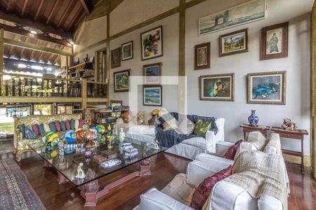 Sala de Estar de casa de condomínio à venda com 5 quartos, 811m² em Barra da Tijuca, Rio de Janeiro
