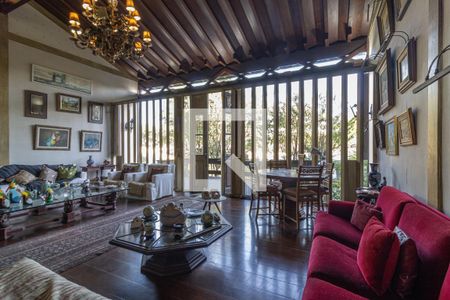 Sala de Estar de casa de condomínio à venda com 5 quartos, 811m² em Barra da Tijuca, Rio de Janeiro