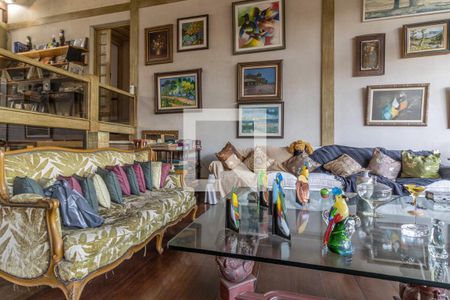 Sala de Estar de casa de condomínio à venda com 5 quartos, 811m² em Barra da Tijuca, Rio de Janeiro