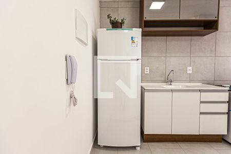 Cozinha de apartamento para alugar com 1 quarto, 30m² em Várzea da Barra Funda, São Paulo
