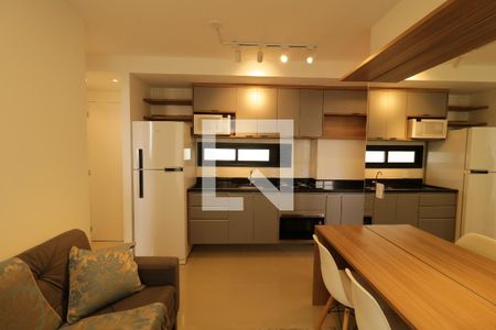 Sala e Cozinha de apartamento para alugar com 2 quartos, 45m² em Vila Valparaíso, Santo André