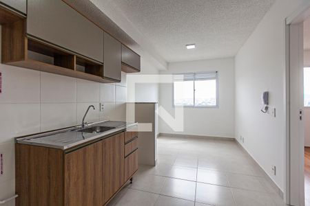 Sala/Cozinha de apartamento para alugar com 1 quarto, 26m² em Barra Funda, São Paulo