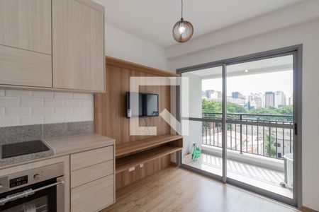 Sala de apartamento para alugar com 1 quarto, 31m² em Indianópolis, São Paulo