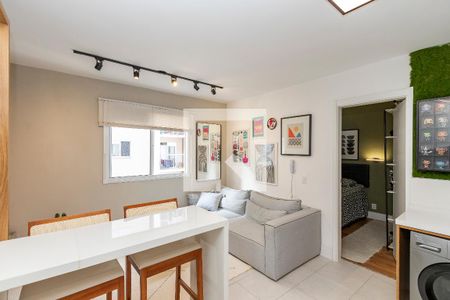Sala/ Cozinha de apartamento à venda com 1 quarto, 31m² em Jardim Caravelas, São Paulo