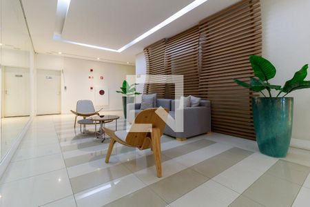 Studio para alugar com 35m², 1 quarto e 1 vaga Studio para alugar com 35m², 1 quarto e 1 vagaHall Social