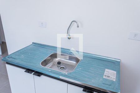 Sala, cozinha e área de serviço de apartamento para alugar com 1 quarto, 30m² em Jardim do Tiro, São Paulo