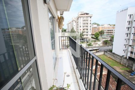 Varanda da Sala de apartamento à venda com 2 quartos, 67m² em Pechincha, Rio de Janeiro