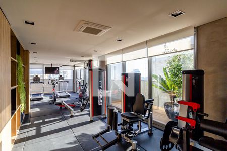 Studio para alugar com 26m², 1 quarto e sem vaga Studio para alugar com 26m², 1 quarto e sem vagaÁrea comum - Academia