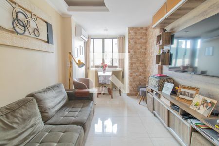 Sala de apartamento à venda com 3 quartos, 130m² em Cristal, Porto Alegre