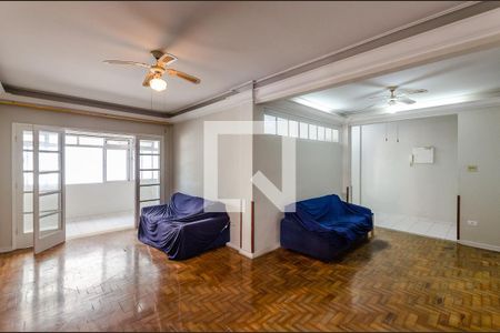 Sala de apartamento para alugar com 3 quartos, 120m² em Pompéia, Santos