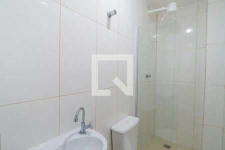 Banheiro de kitnet/studio para alugar com 1 quarto, 13m² em Vila Clementino, São Paulo
