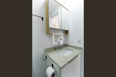 Banheiro de kitnet/studio à venda com 1 quarto, 21m² em Belenzinho, São Paulo