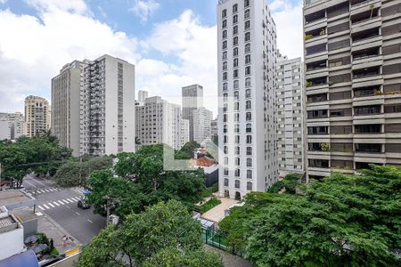 Sala - Vista de apartamento para alugar com 1 quarto, 42m² em Jardim Paulista, São Paulo
