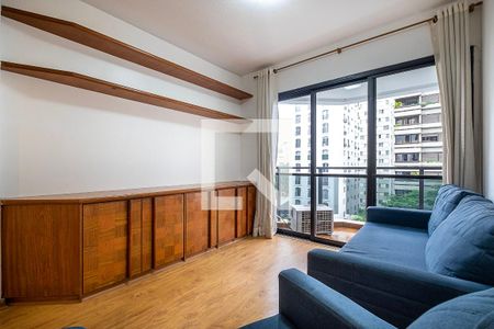 Sala de apartamento para alugar com 1 quarto, 42m² em Jardim Paulista, São Paulo