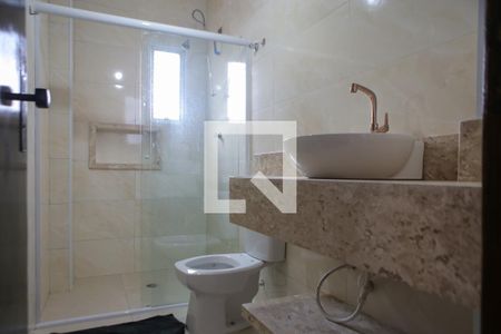 Banheiro de apartamento para alugar com 1 quarto, 58m² em Ponta da Praia, Santos