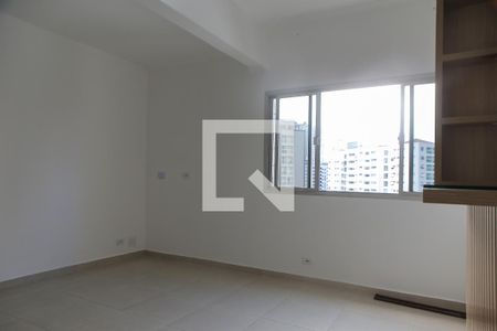 Sala de apartamento para alugar com 1 quarto, 58m² em Ponta da Praia, Santos