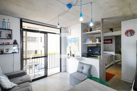 Sala de apartamento para alugar com 1 quarto, 32m² em Santo Amaro, São Paulo
