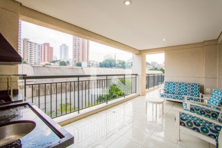 Varanda gourmet de apartamento à venda com 3 quartos, 144m² em Paraíso, Santo André