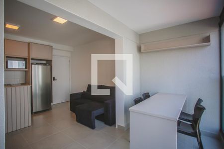 Varanda de kitnet/studio para alugar com 1 quarto, 37m² em Chácara Inglesa, São Paulo