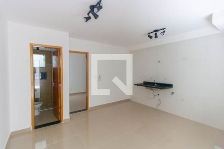 Sala/Cozinha e Área de Serviço de casa de condomínio à venda com 1 quarto, 33m² em Vila Prudente, São Paulo