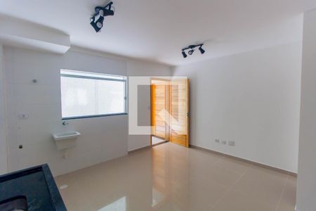 Sala/Cozinha e Área de Serviço de casa de condomínio à venda com 1 quarto, 33m² em Vila Prudente, São Paulo