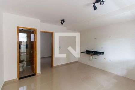 Sala/Cozinha e Área de Serviço de casa de condomínio à venda com 1 quarto, 33m² em Vila Prudente, São Paulo