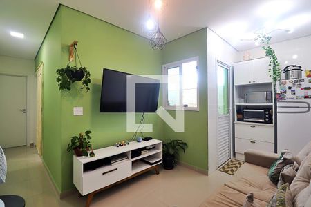 Sala de apartamento para alugar com 2 quartos, 47m² em Jardim Santo Antônio, Santo André