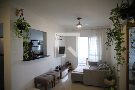 sala de apartamento para alugar com 2 quartos, 76m² em Boqueirão, Praia Grande