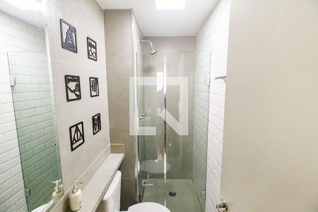 Banheiro da Suíte de apartamento à venda com 2 quartos, 46m² em Jardim Novo Taboão, São Paulo