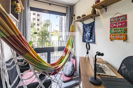 Varanda do Studio de apartamento para alugar com 1 quarto, 22m² em Vila Mariana, São Paulo