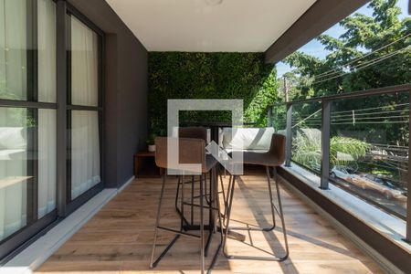 Studio para alugar com 26m², 1 quarto e sem vaga Studio para alugar com 26m², 1 quarto e sem vagaVaranda