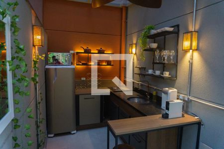 Studio à venda com 43m², 1 quarto e sem vagaCozinha