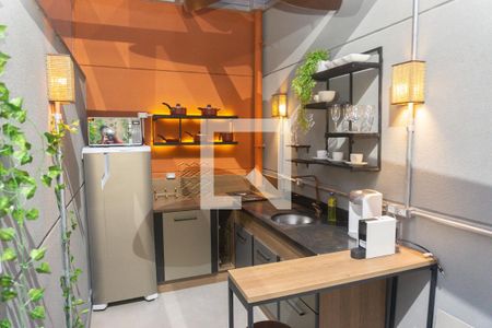 Studio à venda com 43m², 1 quarto e sem vagaCozinha