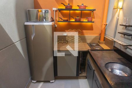 Studio à venda com 43m², 1 quarto e sem vagaCozinha