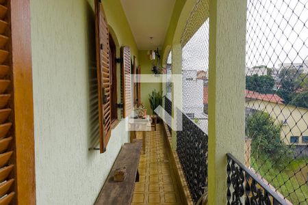 varanda de casa à venda com 3 quartos, 272m² em Santa Maria, Santo André