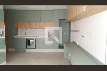 Sala/cozinha
 de apartamento à venda com 1 quarto, 34m² em Ipiranga, São Paulo