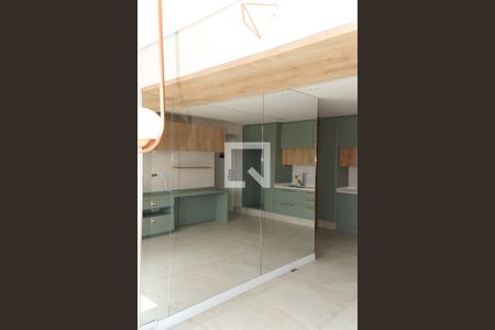 Sala/cozinha
 de apartamento à venda com 1 quarto, 34m² em Ipiranga, São Paulo