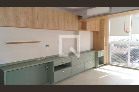 Sala/cozinha
 de apartamento à venda com 1 quarto, 34m² em Ipiranga, São Paulo