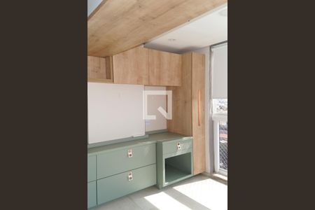 Sala/cozinha
 de apartamento à venda com 1 quarto, 34m² em Ipiranga, São Paulo