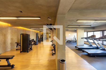 Studio para alugar com 27m², 1 quarto e sem vaga Studio para alugar com 27m², 1 quarto e sem vagaÁrea Comum - Academia