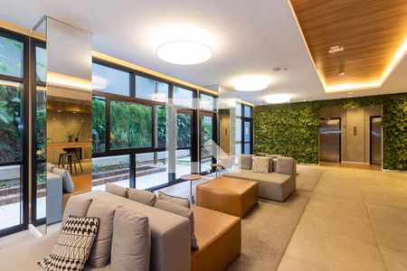 Studio para alugar com 27m², 1 quarto e sem vaga Studio para alugar com 27m², 1 quarto e sem vagaHall Social