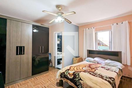 Quarto da suíte de casa à venda com 2 quartos, 213m² em Vila Sacadura Cabral, São Bernardo do Campo