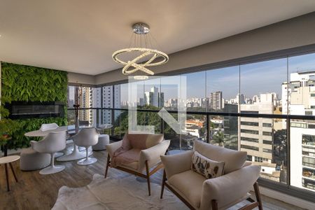 Sala de apartamento à venda com 2 quartos, 95m² em Vila Olímpia, São Paulo