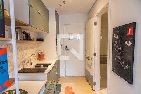 Cozinha de kitnet/studio para alugar com 1 quarto, 28m² em Vila Mariana, São Paulo