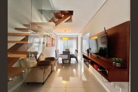 Sala de casa de condomínio à venda com 3 quartos, 115m² em Fazenda São Quirino, Campinas