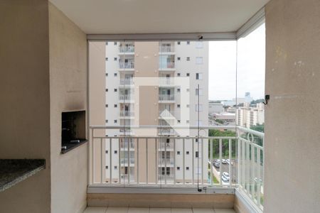 Sacada com Churrasqueira de apartamento para alugar com 3 quartos, 77m² em Mansões Santo Antônio, Campinas