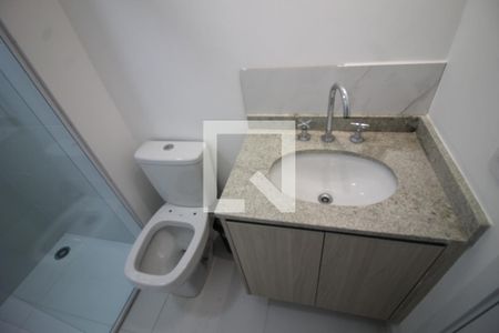 Banheiro de kitnet/studio à venda com 1 quarto, 21m² em Belenzinho, São Paulo