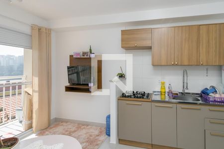 Sala/Cozinha de apartamento à venda com 1 quarto, 29m² em Vila das Belezas, São Paulo